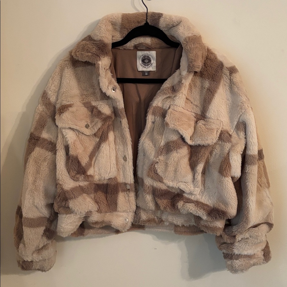 Cozy Women's Plaid Teddy Jacket